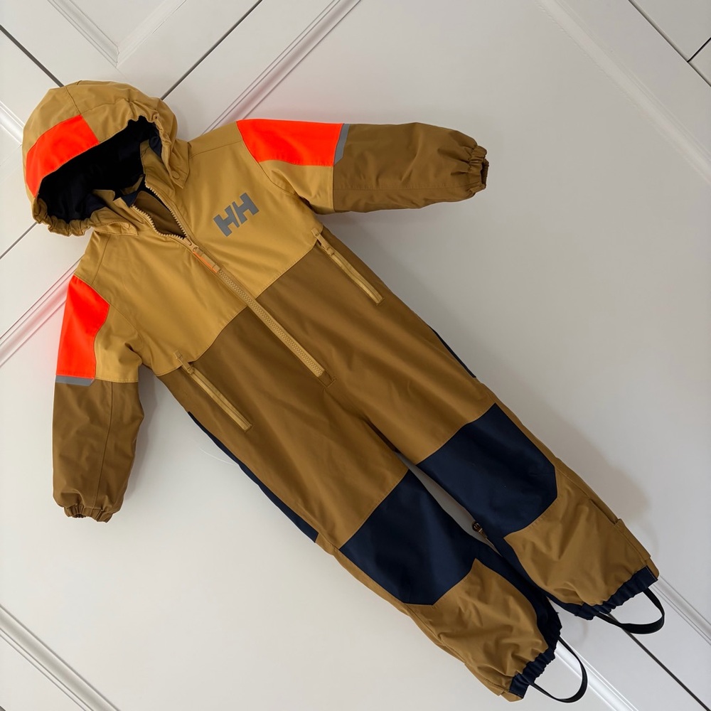 Helly Hansen Rider 3.0 insulated snow suit Tan and Orange